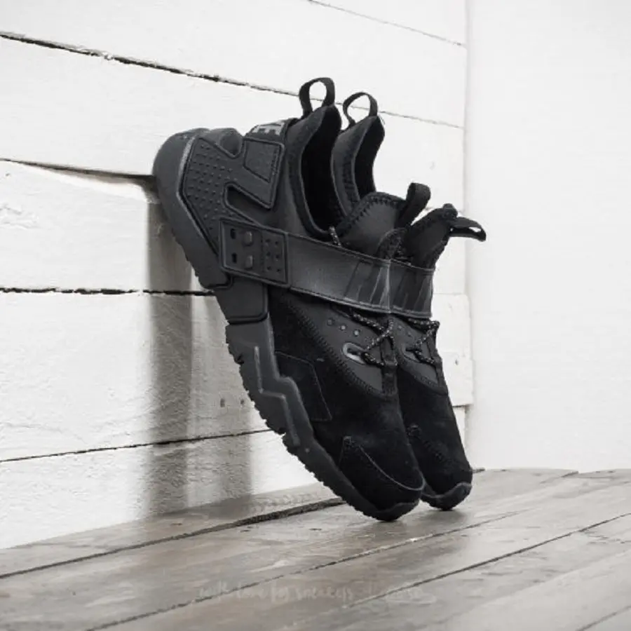 Giày Nike Air Huarache Drift Premium ‘Black’ AH7335-001 - Ảnh 4