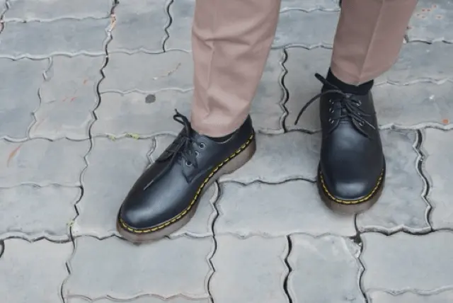 Giày Dr.Martens 1461 Virginia 'Black' 20834001 - Ảnh 5