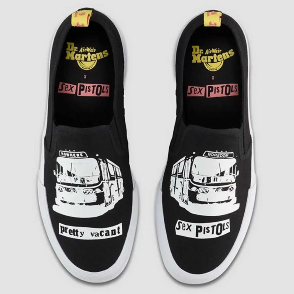 Alternative view of Giày Dr.Martens Toomey Sex Pistols 'Black White' 24882009