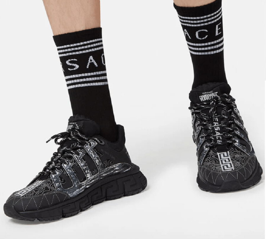 Giày Versace Trigreca Trainers Black DSU8094-D18TCG-D4192 - Ảnh 2