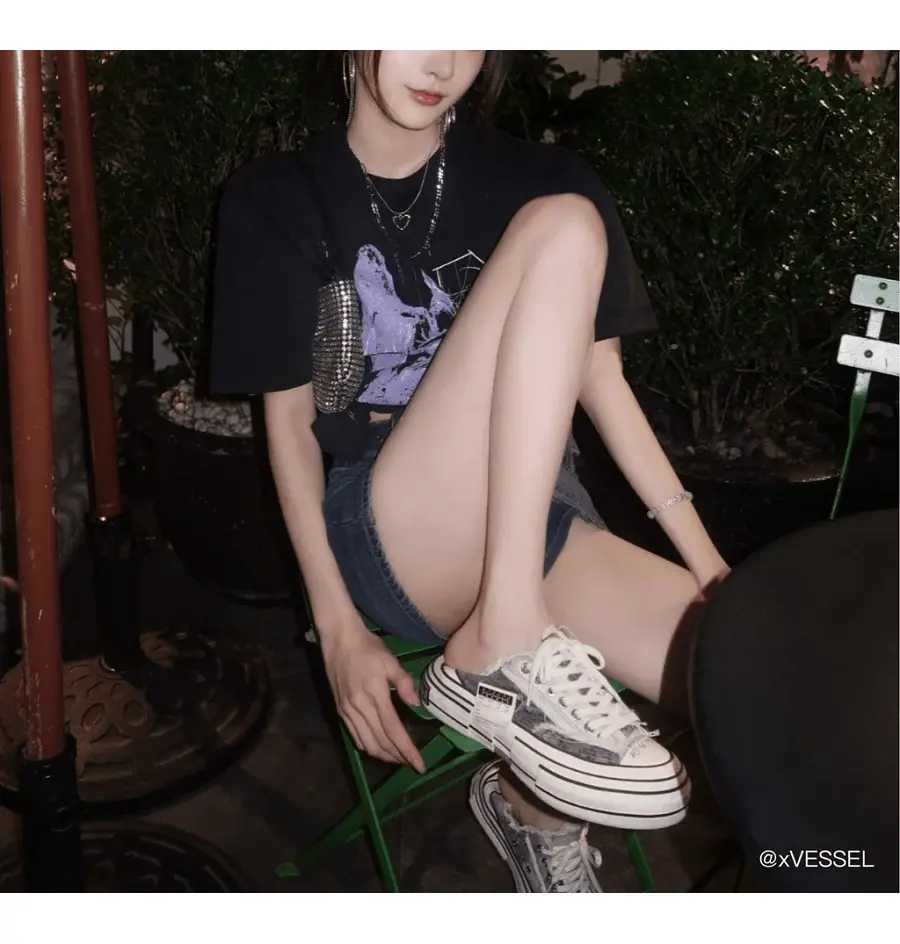 Giày xVESSEL G.O.P Lows Corduroy Gray Tie Dye S21X15G - Ảnh 6