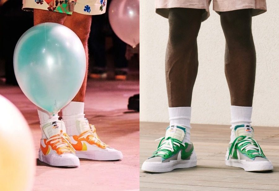 Giày Nike Sacai x Blazer Low 'Magma Orange' DD1877-100 - Ảnh 5