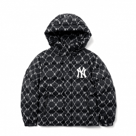 Áo MLB Monogram Diamond Lightweight Short Padded NY Yankees 3ADJM0316-50BKS