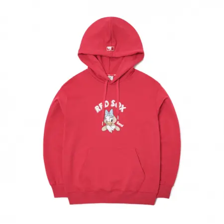 Áo MLB Hoodie X DISNEY Donald Duck Big Logo Verfit Hoodie Boston Red Sox 3AHDD1014-43RDL