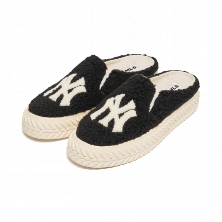 Giày MLB Playball Fleece Mule New York Yankees 3AMUUD216-50BKS - Ảnh 2