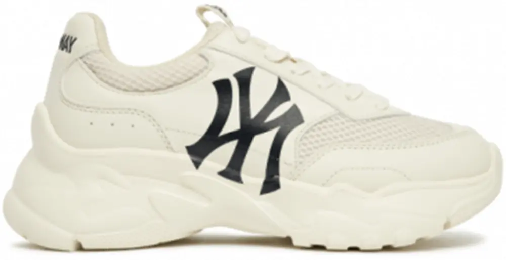 Giày MLB Bigball Chunky Mesh New York Yankees 'White' 3ASHCE12N-50CRS
