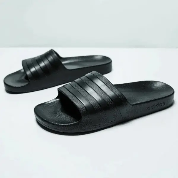 Dép Adidas Adilette Core Black Aqua Slides F35550 - Ảnh 5