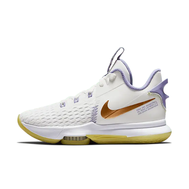 Alternative view of Giày Nike LeBron Witness 5 EP 'Summit White Metallic Bronze' CQ9381-102
