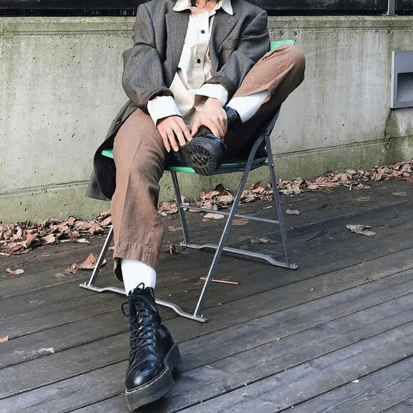 Giày Dr. Martens Jadon Hi Smooth Leather 'Black' 25565001 - Ảnh 2