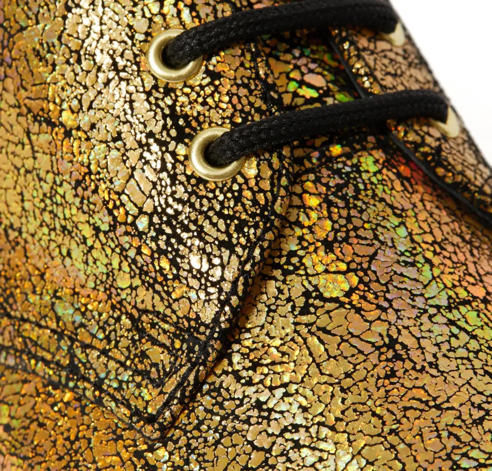 Giày Dr.Martens 1461 Metallic Leather Oxford 'Gold' 25729710 - Ảnh 4