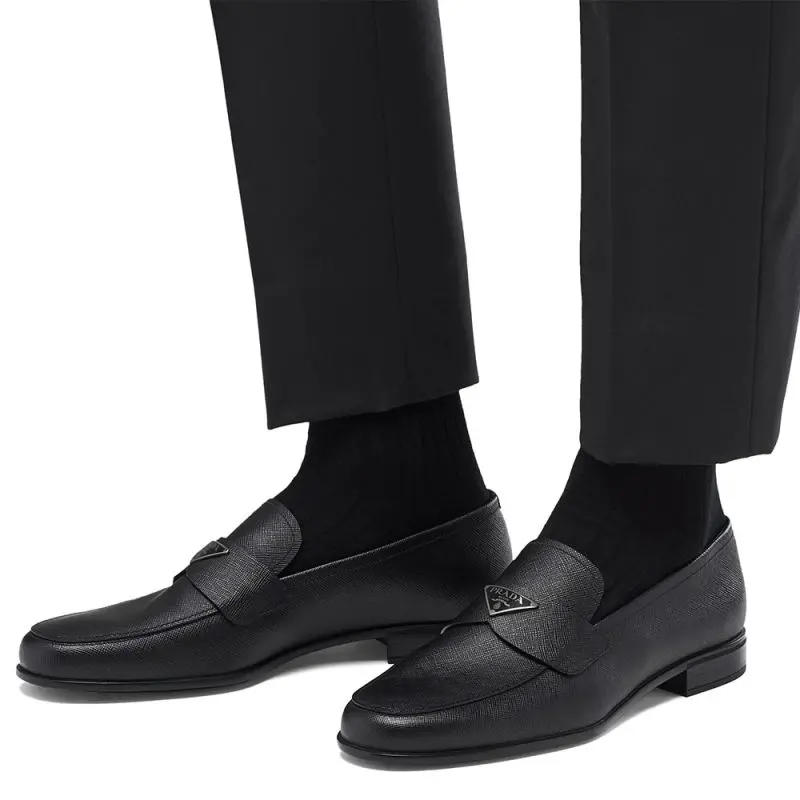 Giày Prada Saffiano 'Black' 2DB180-053-F0002 - Ảnh 4