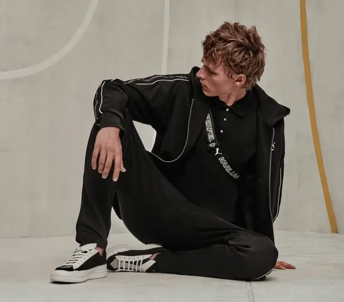 Alternative view of Giày Puma Karl Lagerfeld x Suede 'Black' 368071-01