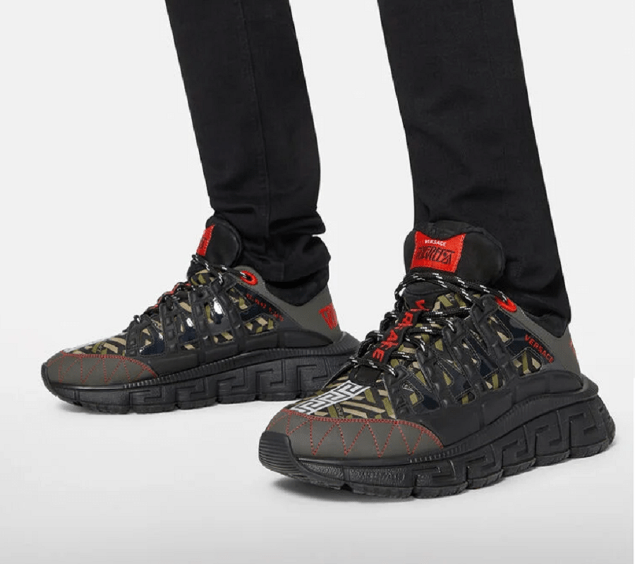 Giày Versace Trigreca Trainers Red Black DSU8094-1A01760-6K260 - Ảnh 2