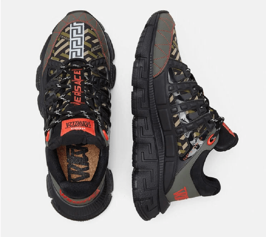 Giày Versace Trigreca Trainers Red Black DSU8094-1A01760-6K260 - Ảnh 3