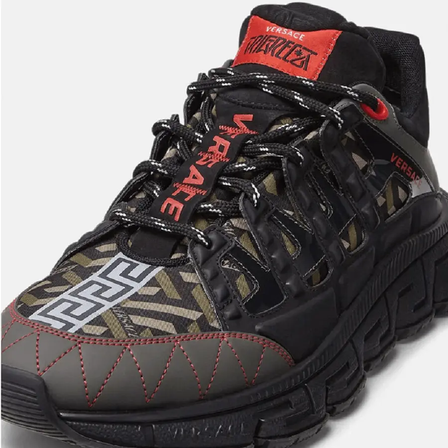 Giày Versace Trigreca Trainers Red Black DSU8094-1A01760-6K260 - Ảnh 4
