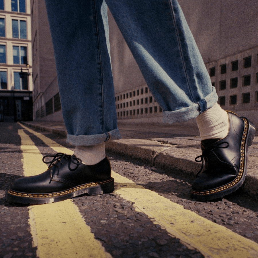 Giày Dr.Martens 1461 Double Stitch 'Black' 26101032 - Ảnh 2