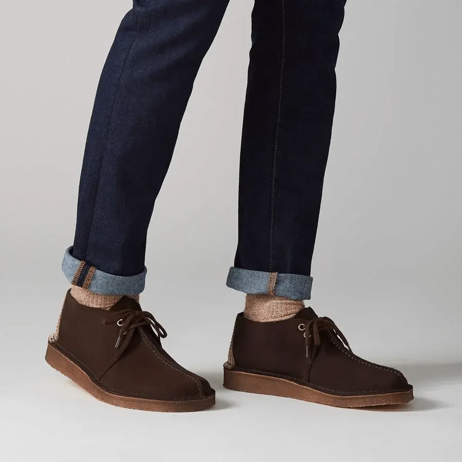 Alternative view of Giày Clarks Desert Trek 'Dark Brown' 261-55488/261-38087