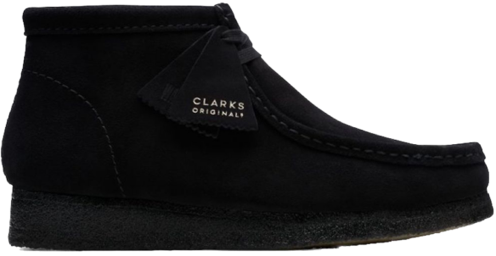 Giày Clarks Wallabee Boot 'Black Suede' 261-55517