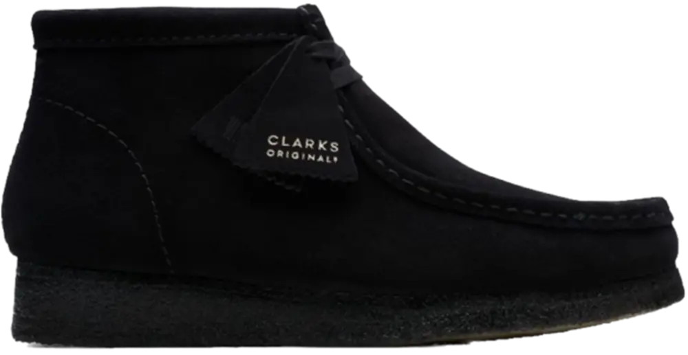 Giày Clarks Wallabee Boot 'Black Suede' 261-55517