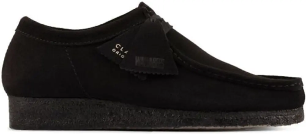 Giày Clarks Wallabee 'Black Suede' 261-55522