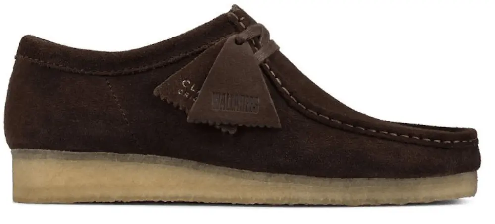 Giày Clarks Wallabee 'Dark Brown Suede' 261-56606