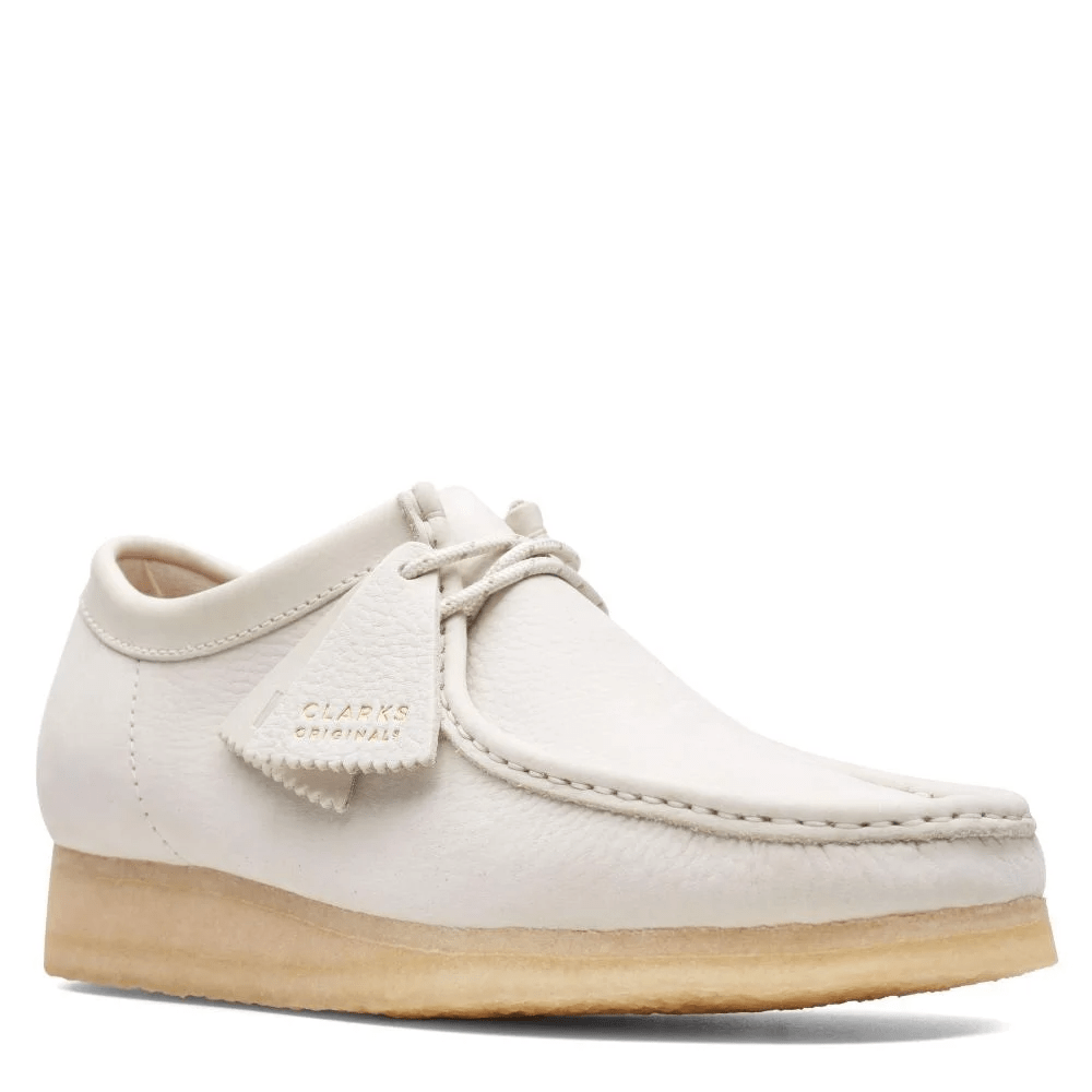 Giày Clarks Wallabee 'White Nubuck' 261-65560 - Ảnh 2