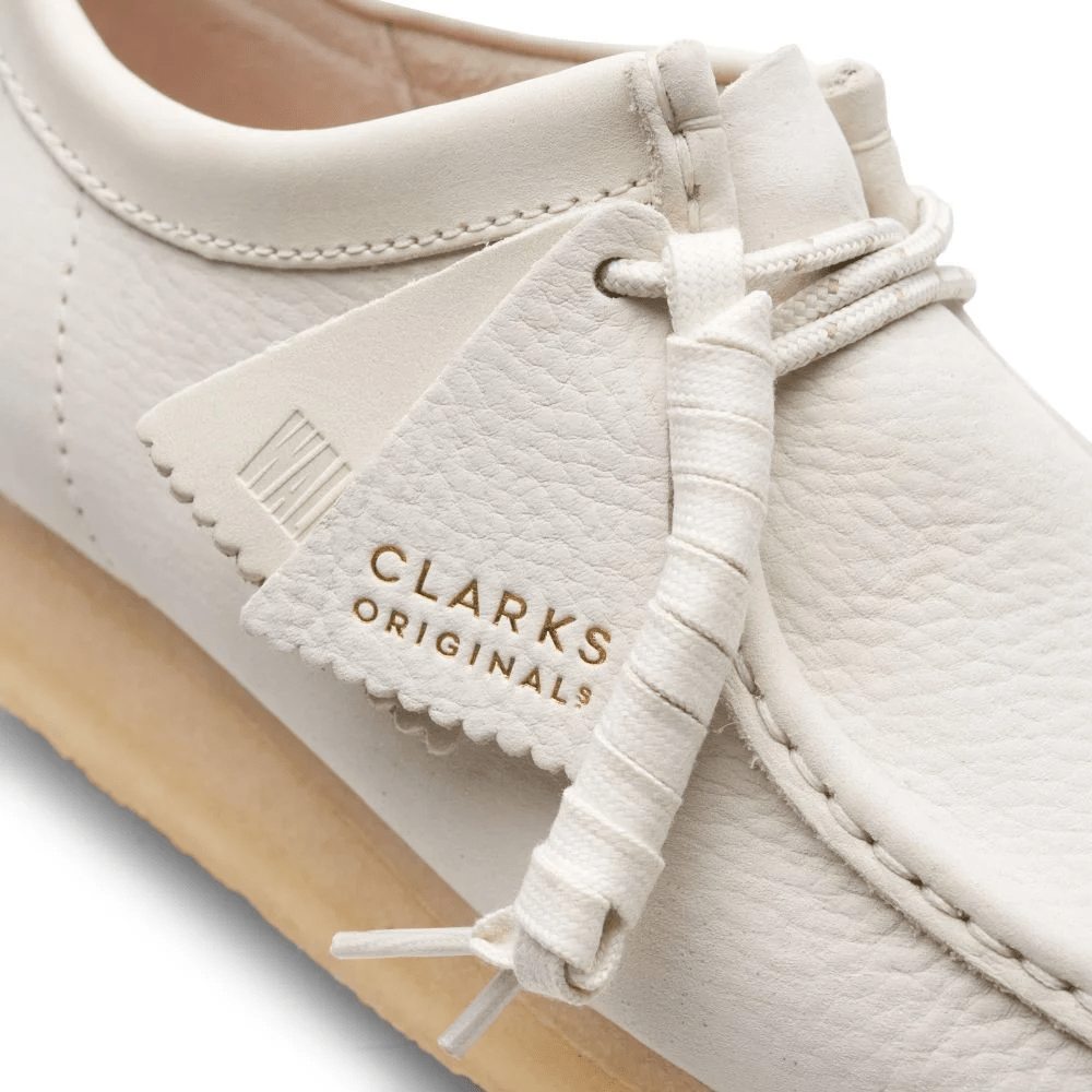 Giày Clarks Wallabee 'White Nubuck' 261-65560 - Ảnh 3