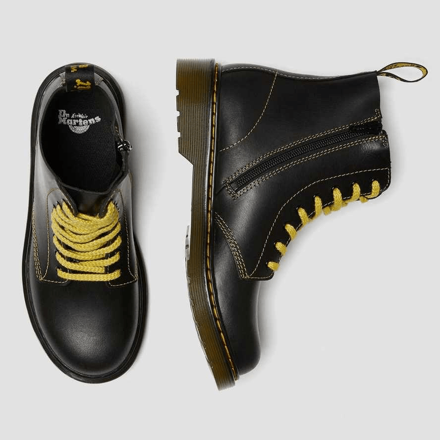 Giày Dr.Martens Youth 1460 Pablo Leather Lace Up 'Black' 26191001 - Ảnh 3