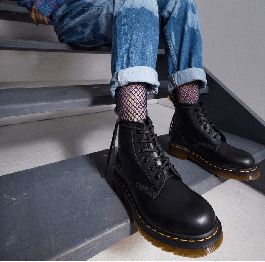 Giày Dr. Martens 101 Black Smooth Leather Lace Up Boots 26230001 - Ảnh 4