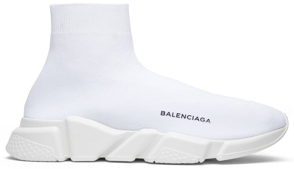 Giày Balenciaga Speed Trainer Mid 'Triple White' 458653-W05G0-9000