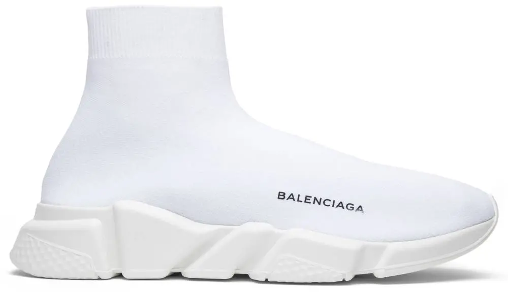 Giày Balenciaga Speed Trainer Mid 'Triple White' 458653-W05G0-9000