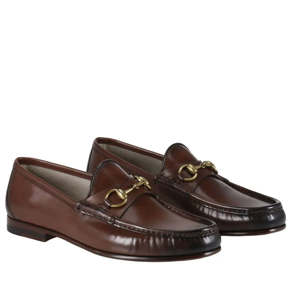 Giày Gucci Horsebit Leather Loafers 307929-BLM00-2140 - Ảnh 3