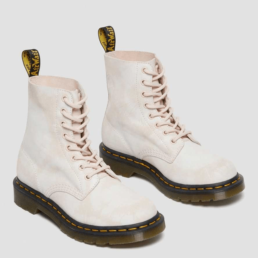 Giày Dr.Martens 1460 Pascal Tie Dye Suede Lace Up 'Pink White' 26406971 - Ảnh 4