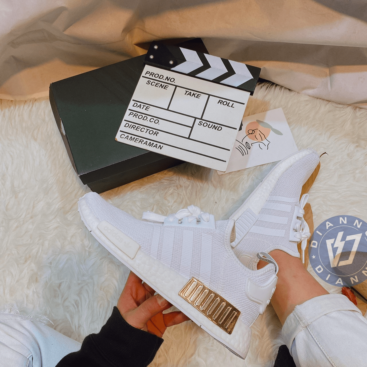 Giày Adidas Originals NMD_R1 'Cloud White' FV1788 - Ảnh 5