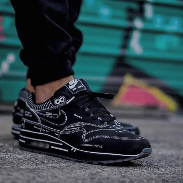 Alternative view of Giày Nike Air Max 1 Tinker Sketch to Shelf Black CJ4286-001