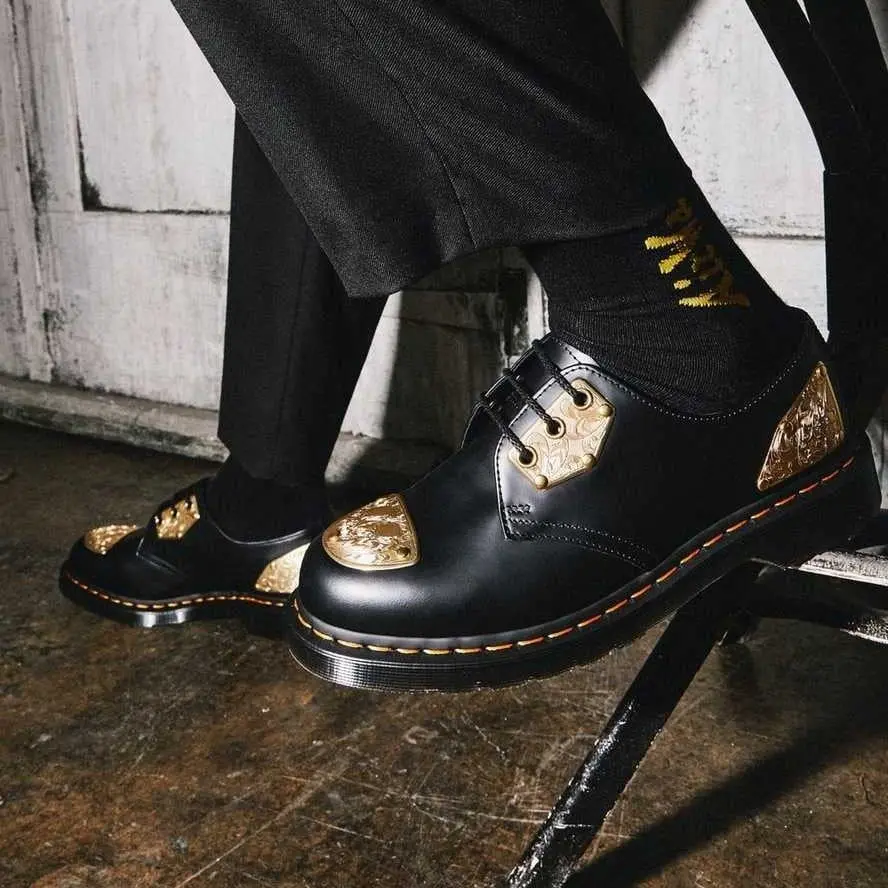 Alternative view of Giày Dr. Martens 1461 King 'Nerd Black' 26807001