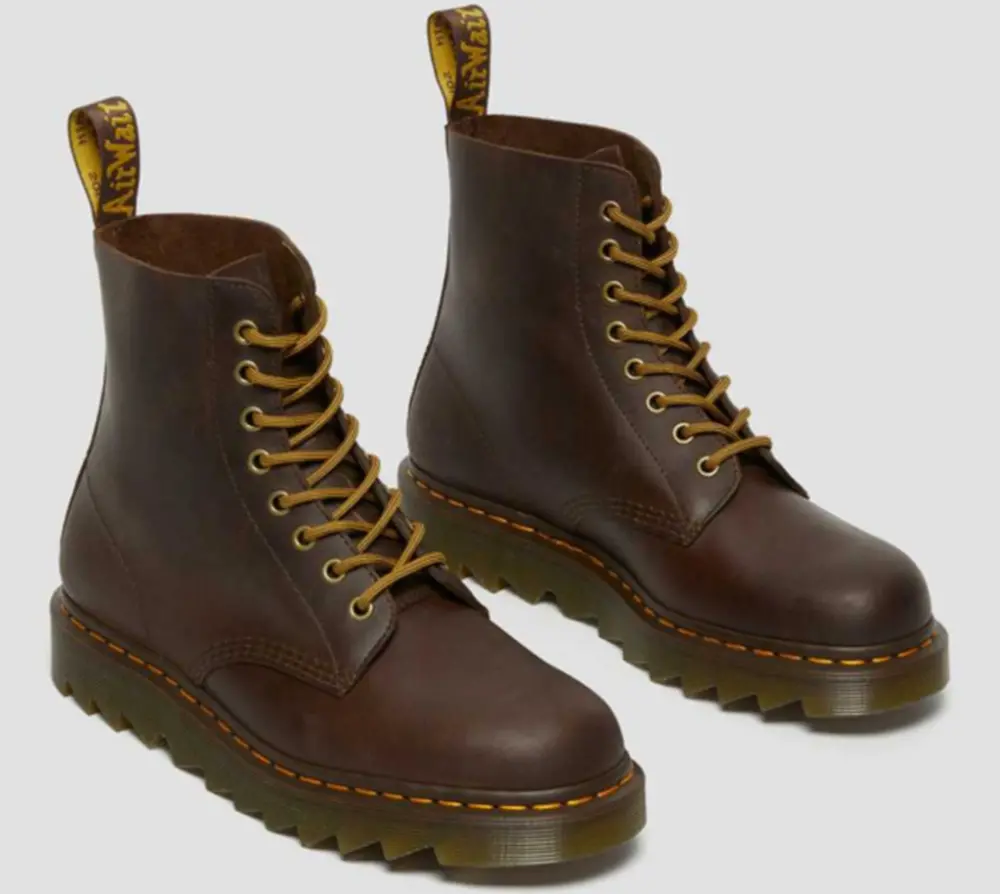 Giày Dr.Martens 1460 Pascal Ziggy Leather 'Dark Brown' 26924207 - Ảnh 3