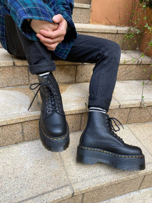 Alternative view of Giày Dr.Martens 1460 Pascal Leather Platform Boots 'Black' 26925001