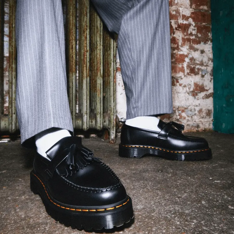 Giày Dr.Martens Adrian Bex Smooth Leather 'Black' 26957001 - Ảnh 4