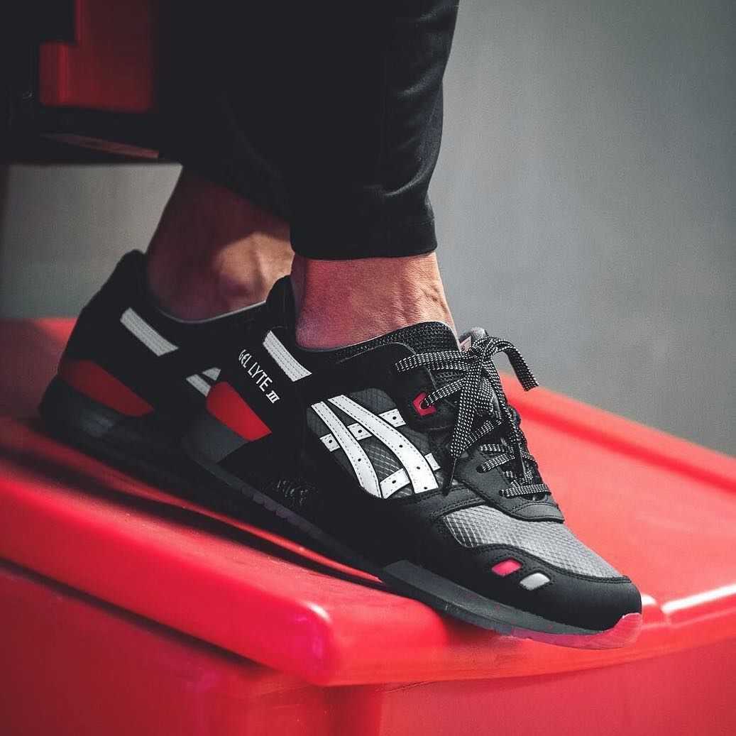 Giày Foot Locker x Anderson Bluu x Asics Gel Lyte 3 'G.I. Joe Snake Eyes' 1191A252-001 - Ảnh 2