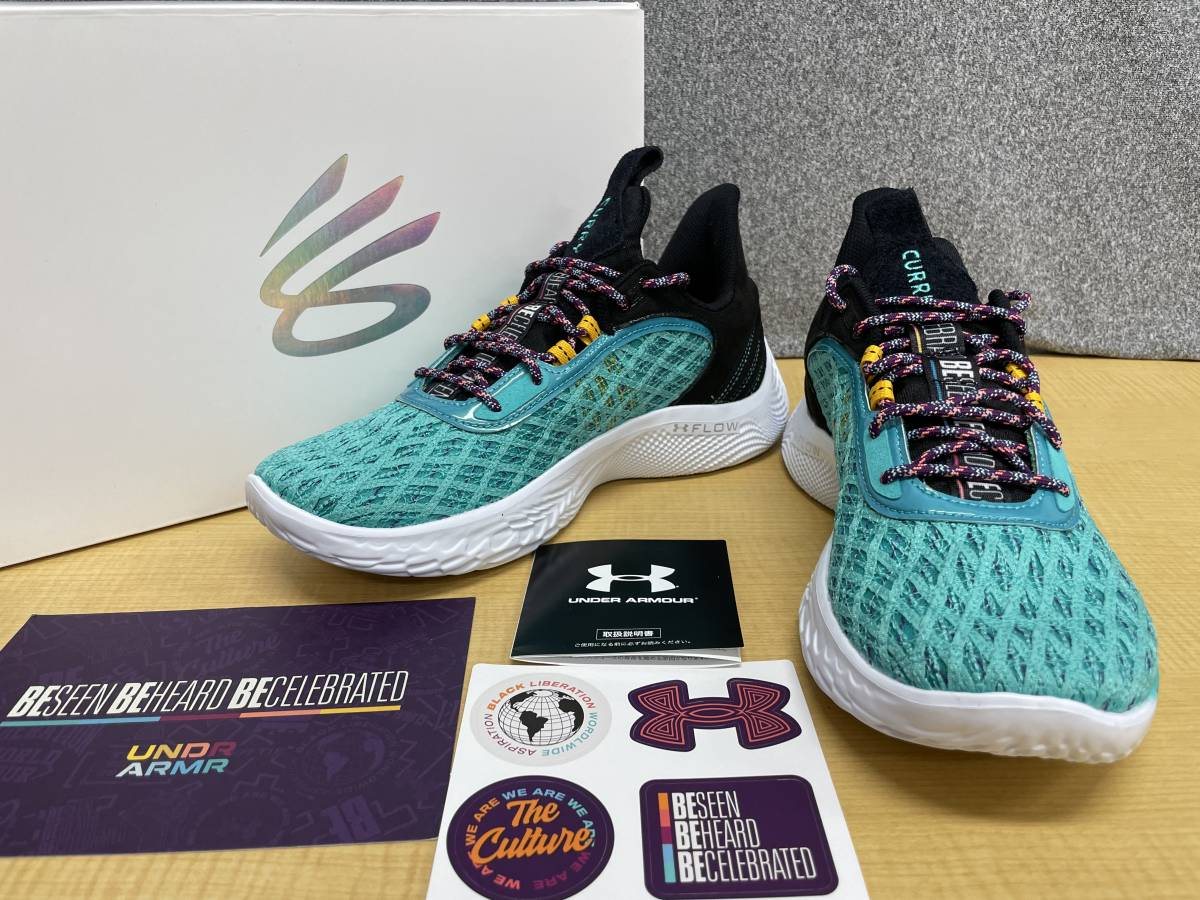 Giày Under Armour Curry Flow 9 'Black History Month' 3025729-305 - Ảnh 4