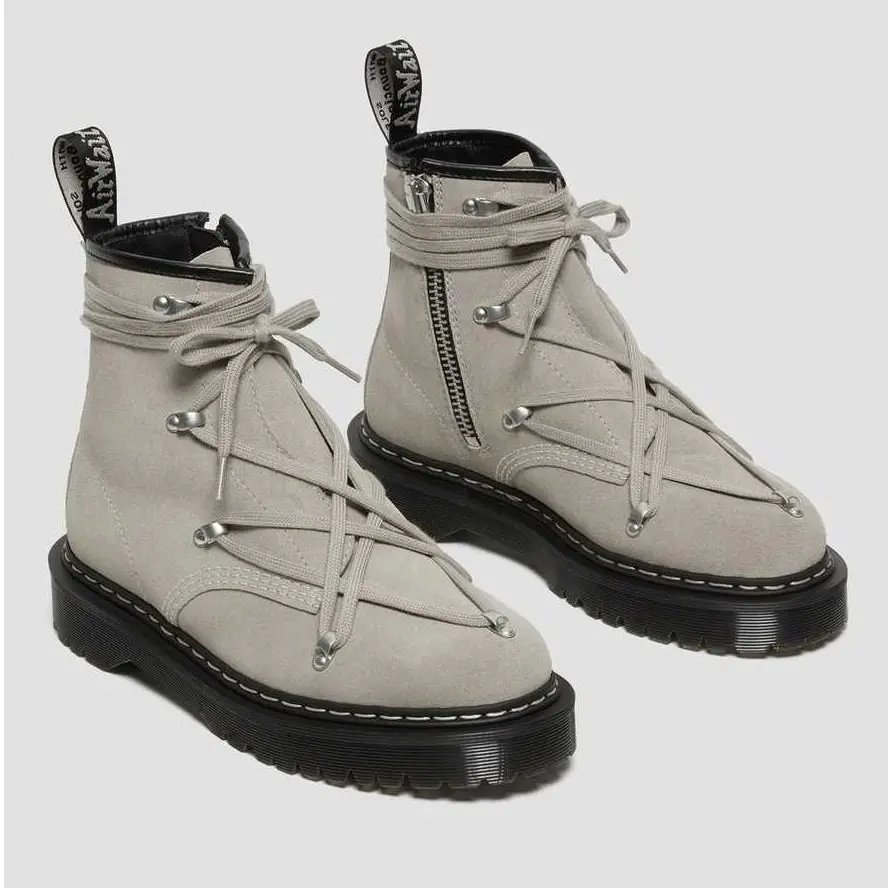 Alternative view of Giày Dr. Martens Rick Owens x 1460 Bex Suede Boot 'Light Taupe' 27023696