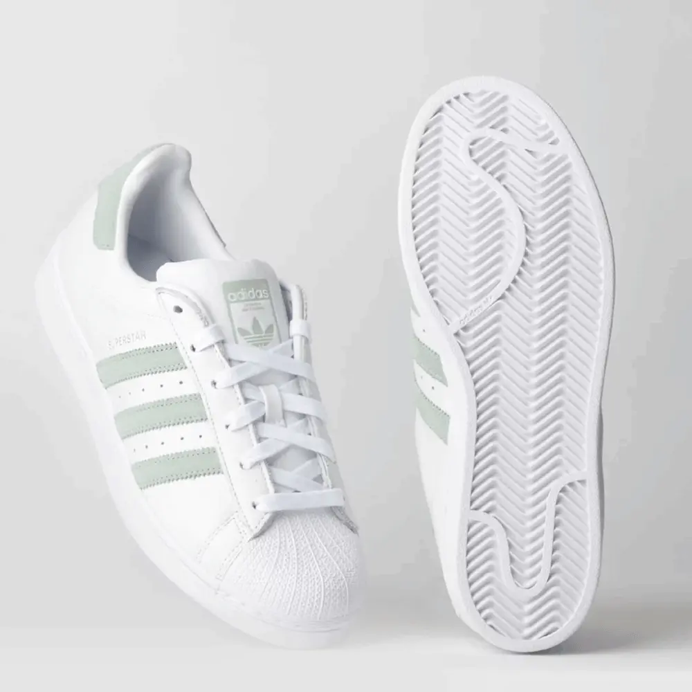 Alternative view of Giày Adidas Wmns Superstar 'White Vapour Green' EE7401