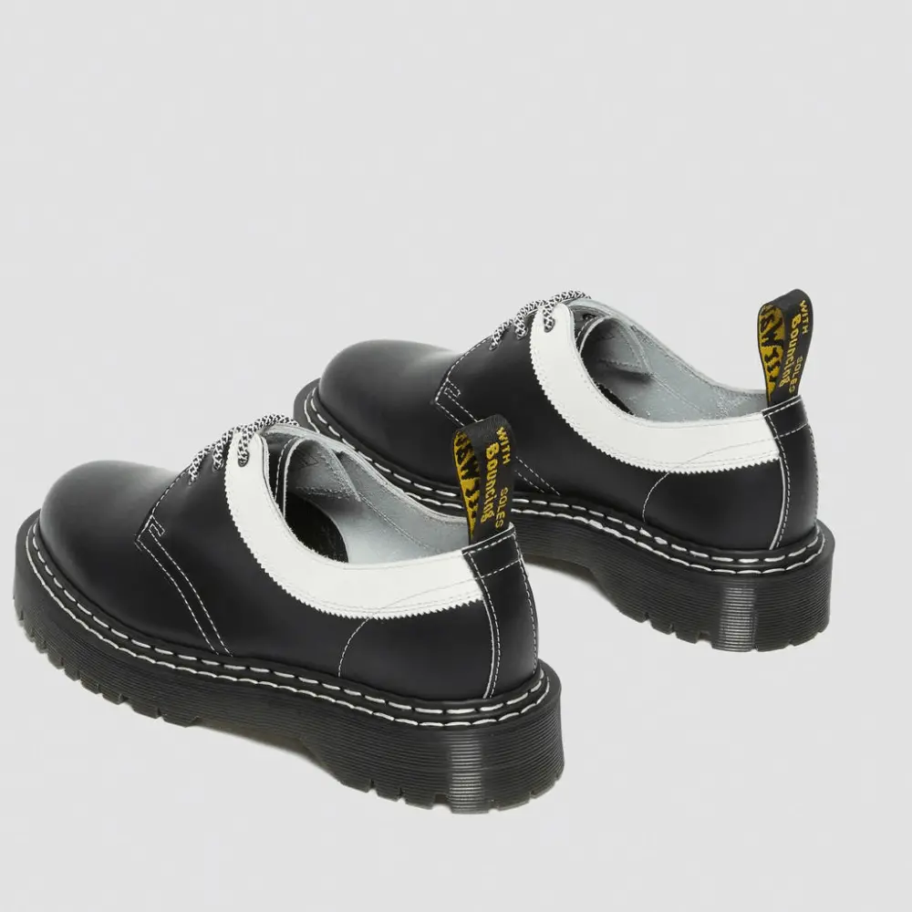 Giày Dr.Martens Bex Smooth Contrast Oxford 'Black White' 27329009 - Ảnh 6