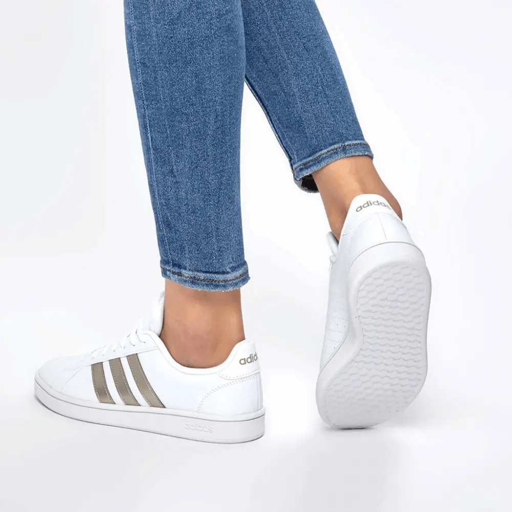 Giày Adidas Grand Court Base 'White Platinum Metallic' EE7874 - Ảnh 5