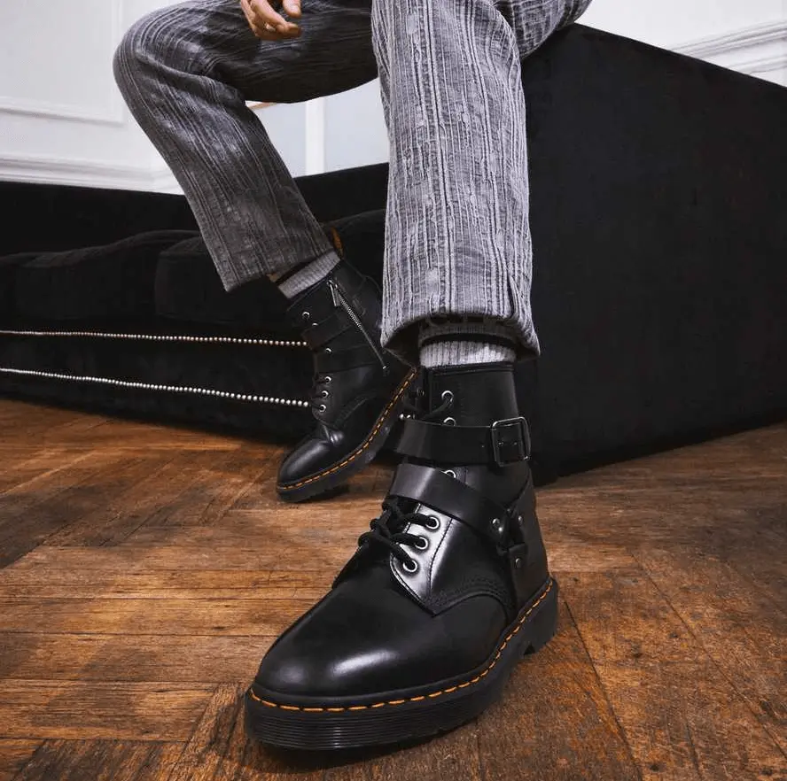 Giày Dr.Martens Cristofor Leather Harness 'Black' 27485001 - Ảnh 5
