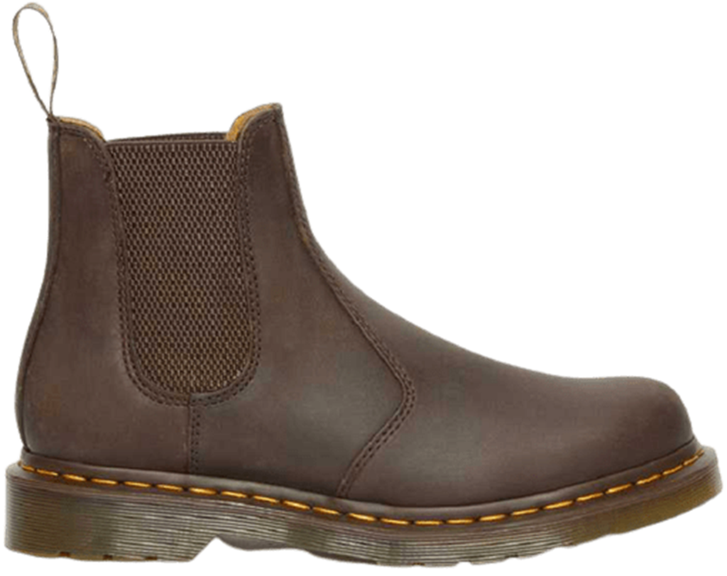 Giày Dr Martens 2976 Yellow Stitch Crazy Horse Leather Chelsea Boots 27486201