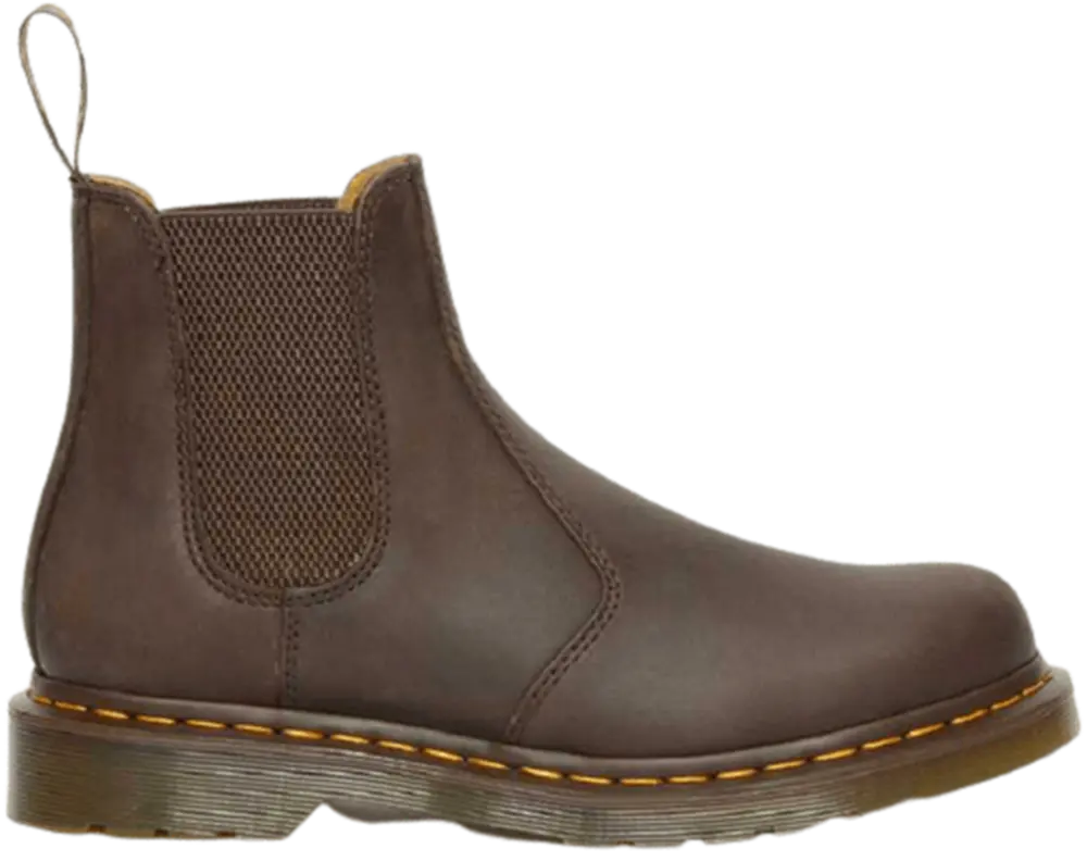 Giày Dr Martens 2976 Yellow Stitch Crazy Horse Leather Chelsea Boots 27486201