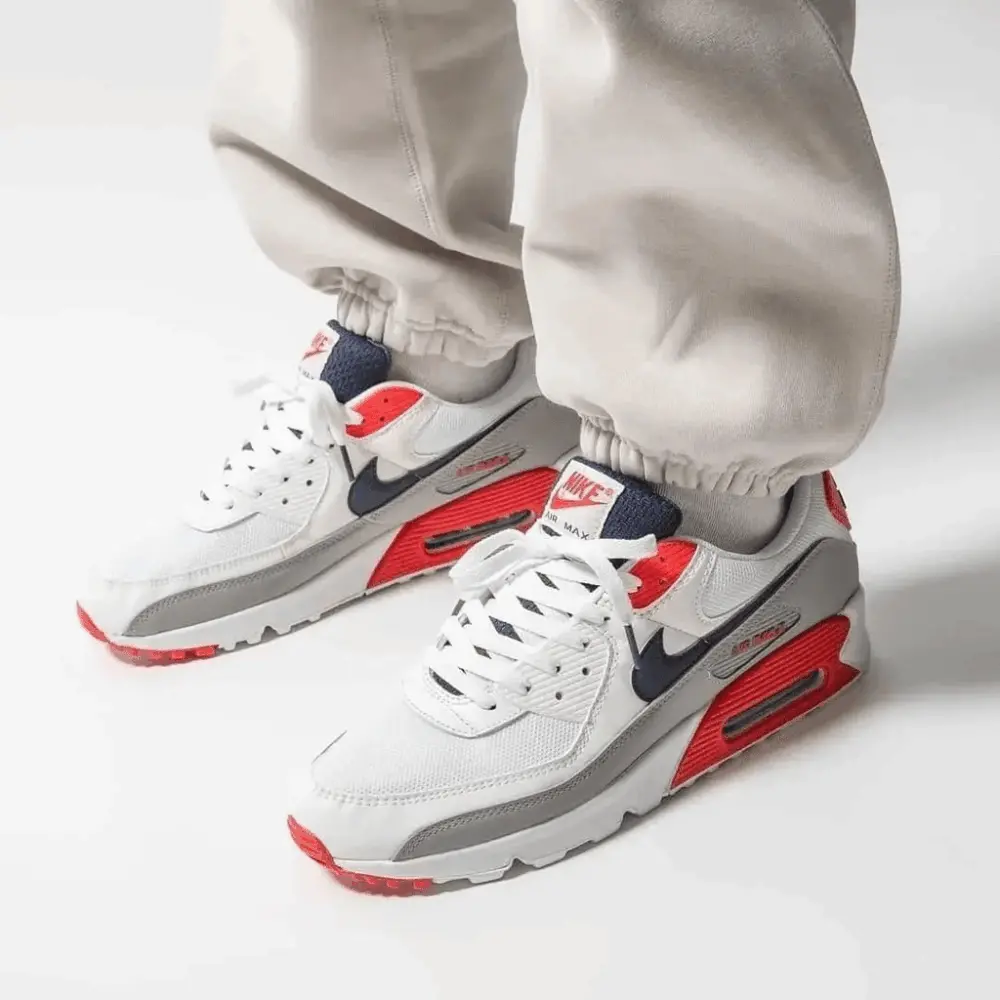 Alternative view of Giày Nike Air Max 90 USA 2021 'White' DB0625-101