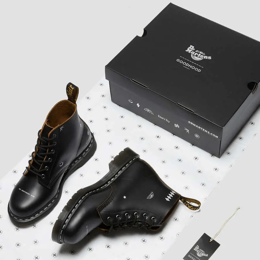 Giày Dr.Martens 101 Goodhood Leather 'Black' 27588001 - Ảnh 3